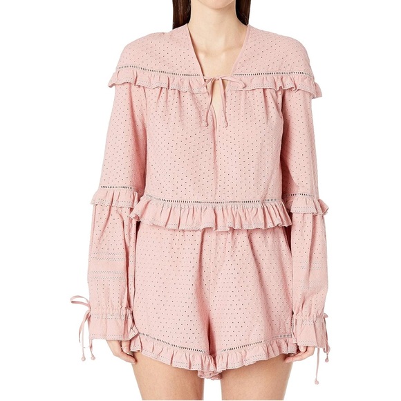 Jonathan Simkai Ruffle Blouse - Picture 1 of 4